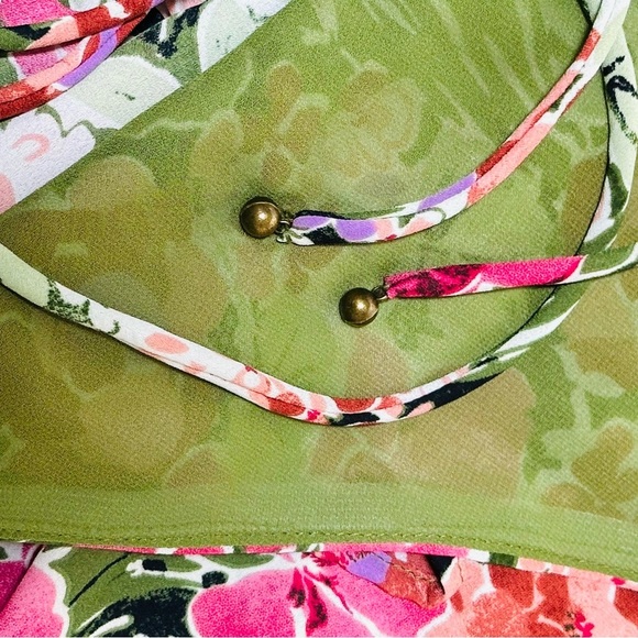 ๐๐ธ DRESS FORUM Floral Wrap Maxi Dress | Fairycore Romance | Womenโs M - Picture 4 of 7